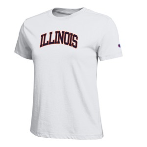 ILLINOIS ARCH WOMEN'S S/S T-SHIRT -  white