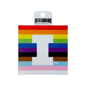 Illinois Pride Block I Vinyl Sticker - main view
