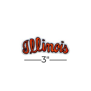 Illinois Script Wordmark Patch - main view