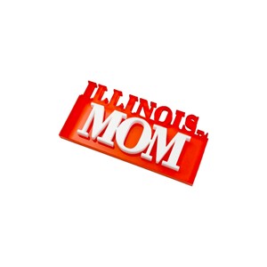 Illinois Mom Acrylic Magnet - main view