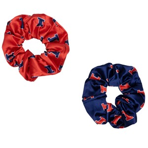 Illinois Block I Scrunchie 2Pk - main view