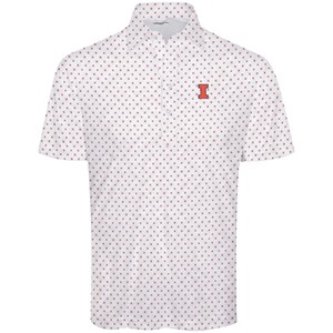 Illinois Block I Semi Spread Collar Polo - main view