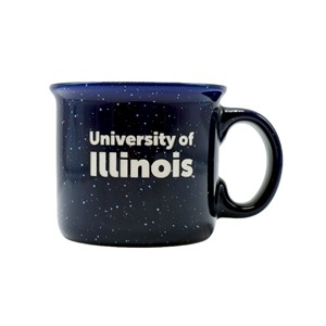 ILLINOIS ENGRAVED EMBER CERAMIC MUG -  navy